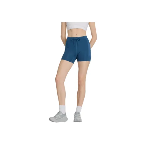 New Balance Синие Женские Спортивные Шорты