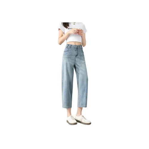 TINGTI Светло-синие Женские Джинсы