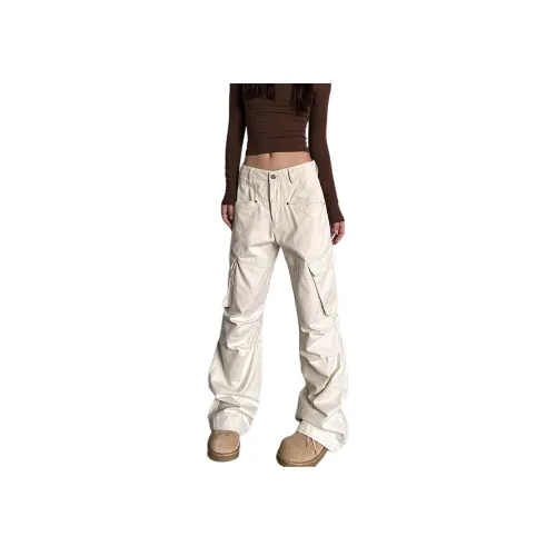 PISYPOX Джинсы Унисекс Абрикос Белый