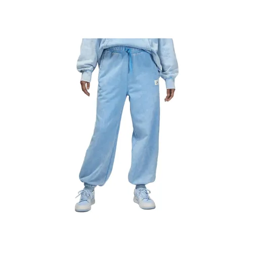 Jordan Flight Вязаные тренировочные брюки женские темно-розовый синий