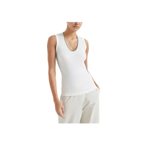 BRUNELLO CUCINELLI SS24 Майка Женская Белая