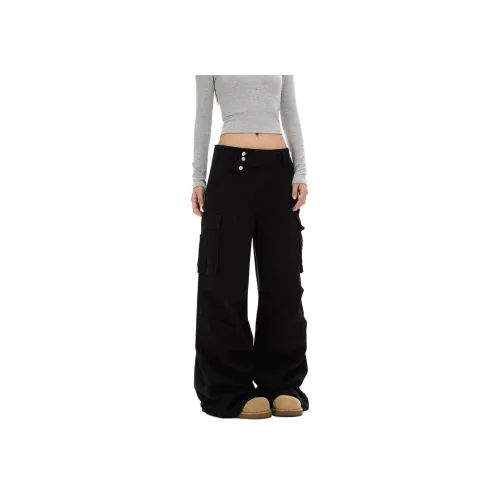 NEVER RULE Матовый черный унисекс брюки карго