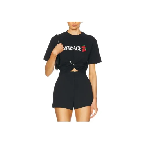 VERSACE Черные Женские Т-рубашки