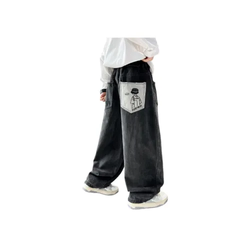 YUGUOGUO Черный Весенний Осенний Школьные Джинсы