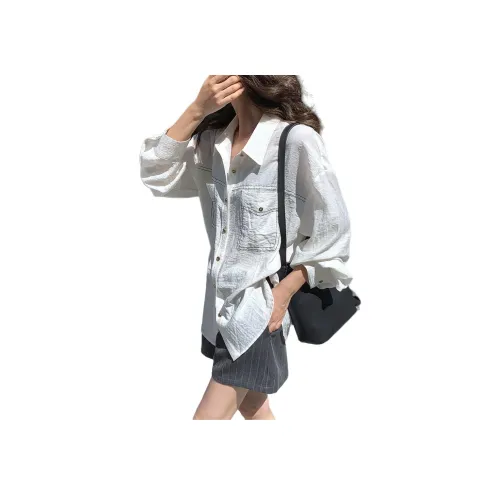 NANING9 Экрю Женские Рубашки