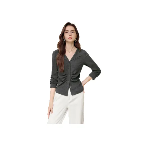 TOUCH Темно-серый Женские T-рубашки