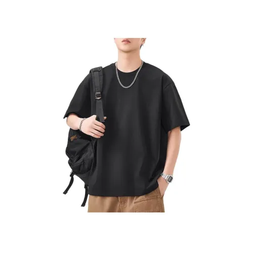 YINLANGSHIJIA Рубашка Мужская Черная