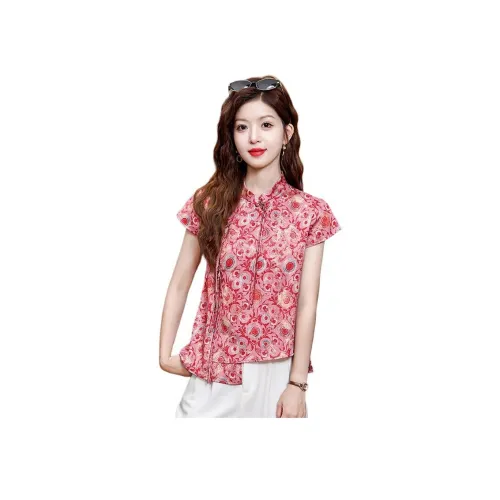 Mu Xiao Xin Цвет изображения Женские Рубашки