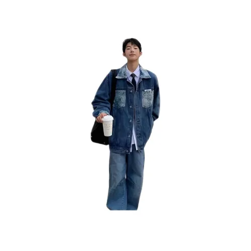 Wooden Rabbit Темно-синий Мужские Куртки