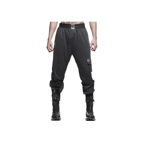 NORVINCY Western Trendy High Rebound Knitted Fabric Casual Pants Unisex Black NORVINCY Западный Модный Высокий Отскок Трикотажная Ткань Повседневные Брюки Унисекс Черный