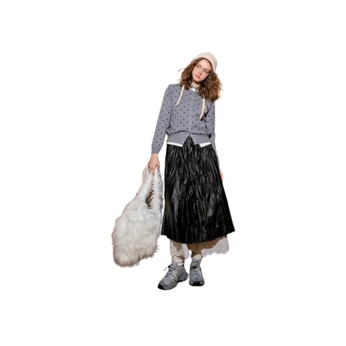 Coolhut Повседневный Длинный Юбка Женская Черная