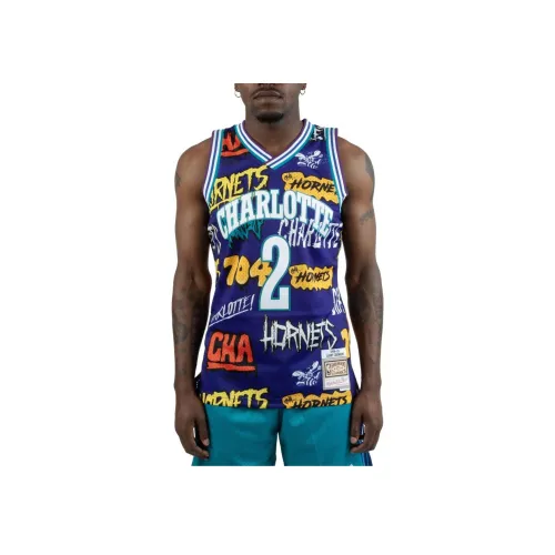 MITCHELL NESS X NBA SWINGMAN Fan Edition Баскетбольная Джерси Мужская Фиолетовая