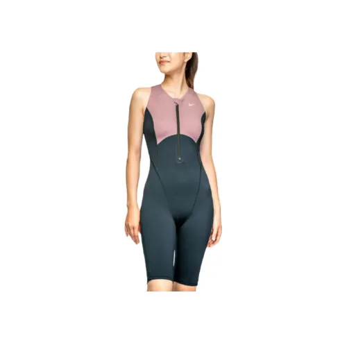 Nike One Piece Купальник Женские Малиновый