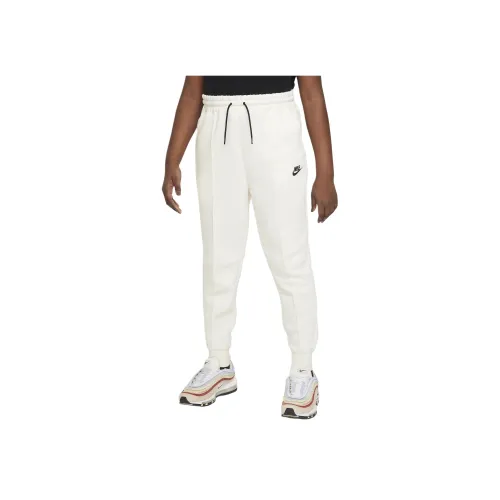 Nike Sportswear Tech Fleece Вязаные Тренировочные Штаны Детские Белые