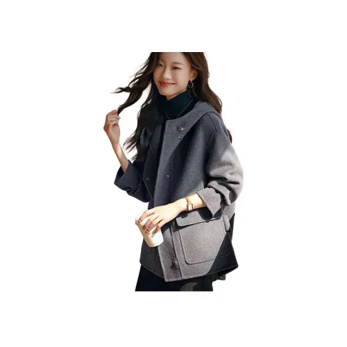 Mo Han Yi Mei Куртка Женская Серого цвета