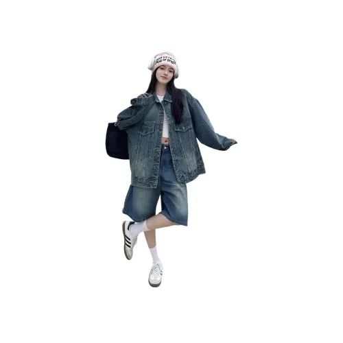 ZCDECO Denim Jacket Женская Джинсовая Куртка