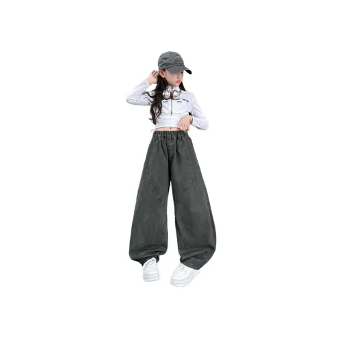Phytoco Детский Стильный Однотонный Брюки с Прямым кроем Свободный крой And Широкие брюки Осенний Винтаж Роскошная уличная мода