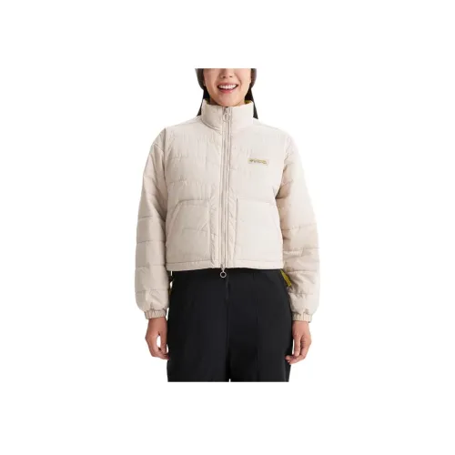 Columbia совместный бренд Хлопковый пуховик женский цвет экрю