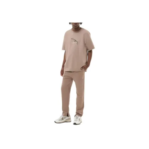 Filling Pieces Коричневый Мужской T-Рубашки