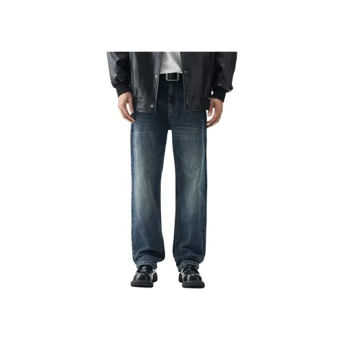 SONGS ALONG Синие Унисекс Джинсы