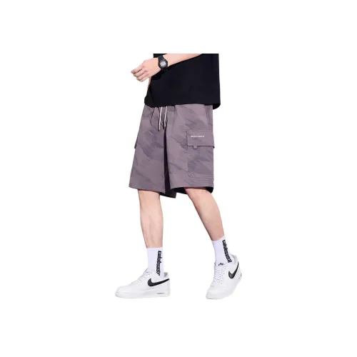 Menglaini Фиолетовые [Легкие и Дышащие] Унисекс Повседневные Шорты