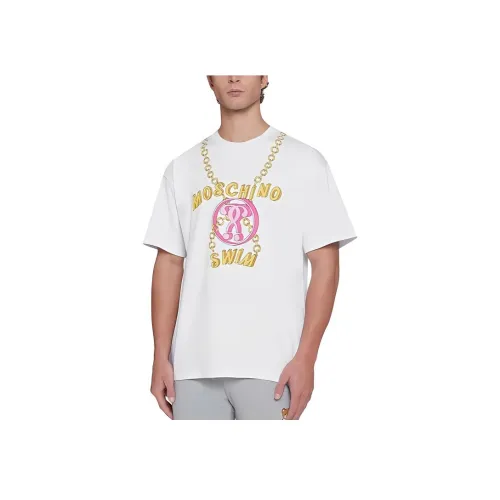 MOSCHINO Белая Мужская T-Рубашка