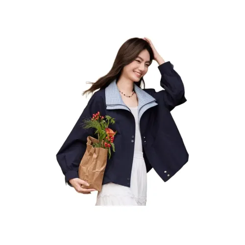 CASTLE WOODS Темно-синие Женские Куртки