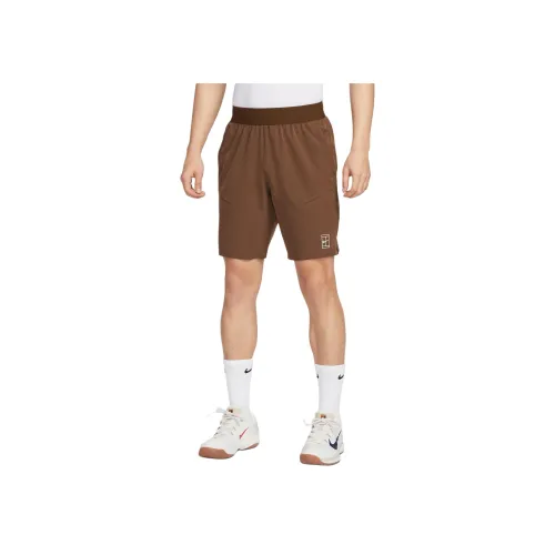 Nike Dri Fit Какао/Белый Мужские спортивные шорты