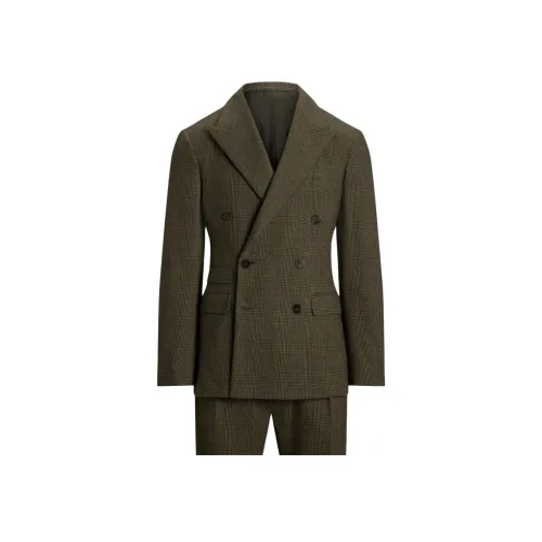 Ralph Lauren Purple Label SS25 Бизнес-костюм Пальто Унисекс Моховый зеленый