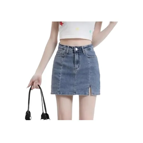 Cotton Zhiximeng Live Джинсовые короткие юбки Женские