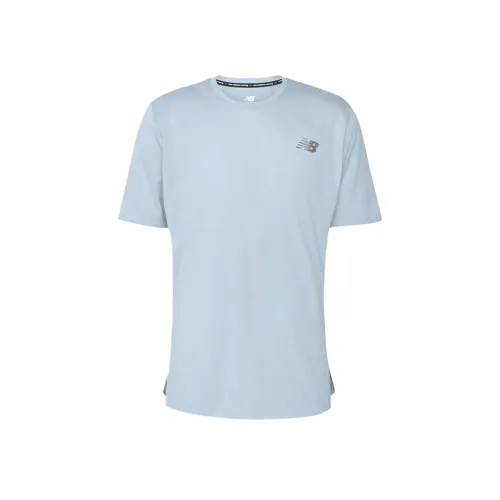 New Balance Светло-Синие Мужские Футболки