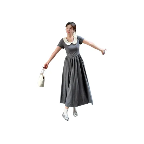 MTHE Короткий рукав Платье Женское