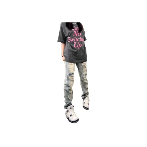 YGHOME OFFICIAL Синий Унисекс Джинсы