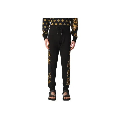 VERSACE JEANS COUTURE Черные мужские вязаные тренировочные штаны