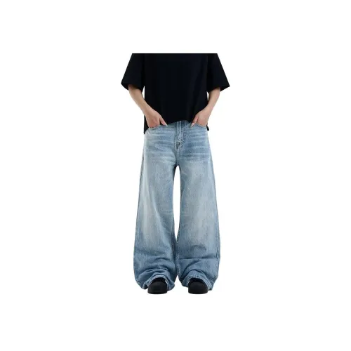 HIPHOPPUNKS Светло-синие мужские джинсы