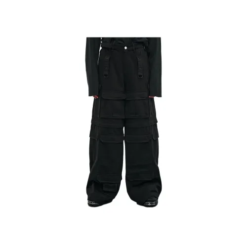 Vetements Черные Женские Брюки Карго
