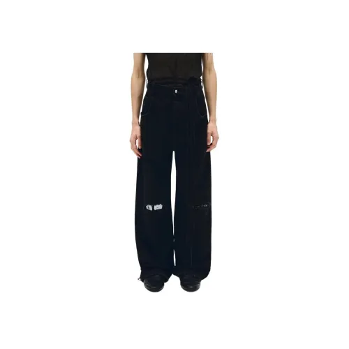 Ann Demeulemeester Черные Унисекс Джинсы