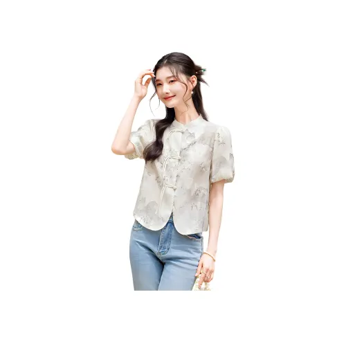 Like The Age Of Water Рубашка Женская Серого цвета