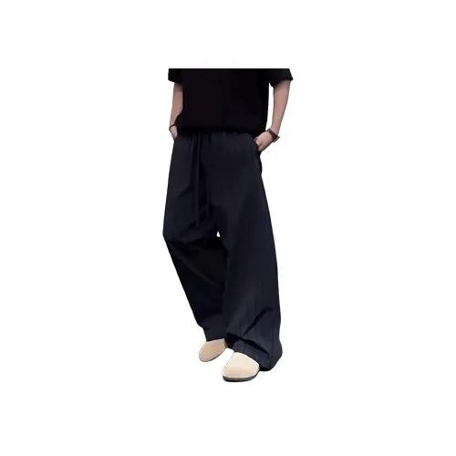 XUBAIHUO Синие полосы узор унисекс костюмные брюки