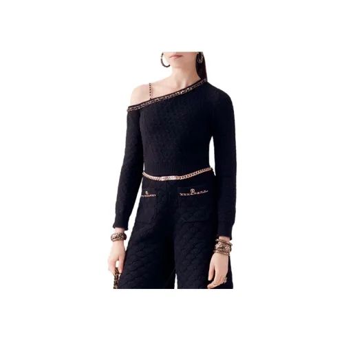 CHANEL Черный Женский Трикотаж