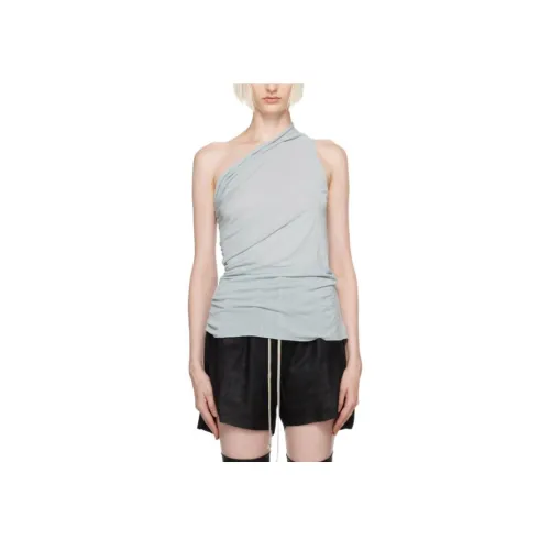 RICK OWENS Светло-синие Женские Майки