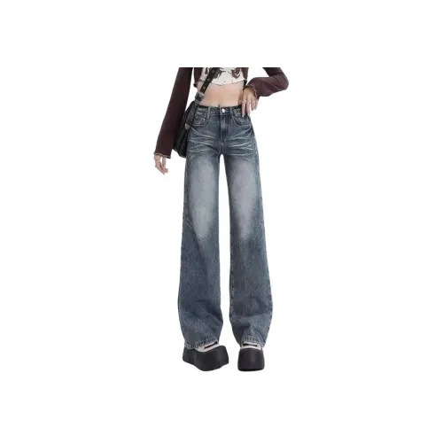 YEARNED Синие Женские Джинсы