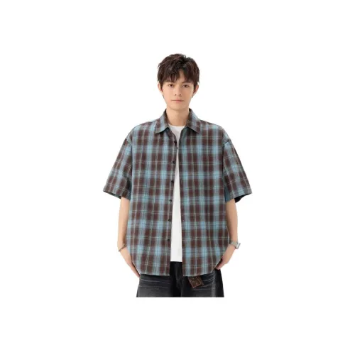 FRLMK Рубашка Модная Свободного кроя Удобная Гонконгский Шик Большой размер Модный Топ Унисекс