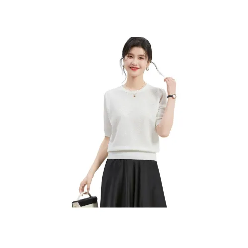 JINJU Белый Женские Трикотаж