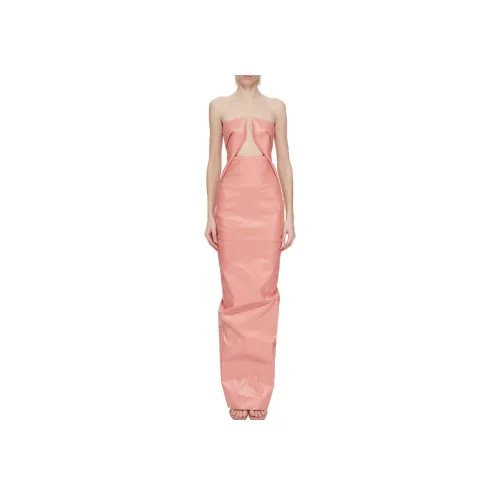 Rick Owens RO FW24 Sleeveless Dress Women's Pink Рик Оуэнс RO FW24 Без рукавов Платье Женское Розовый