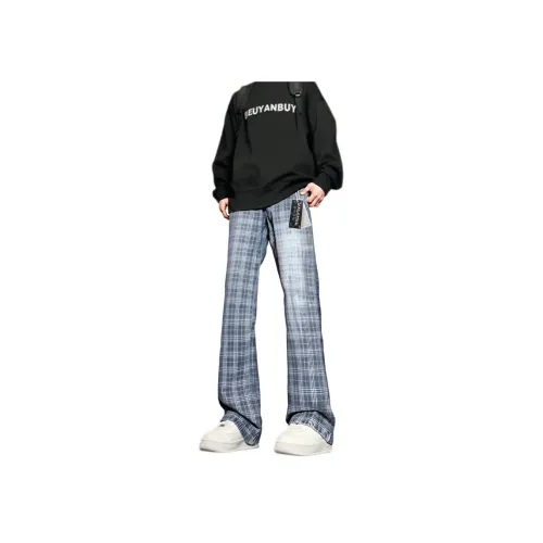 VIPGOOSE Blue Unisex Casual Pants VIPGOOSE Синий Унисекс Повседневные Штаны