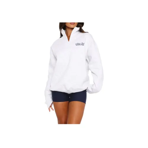 WHITE FOX Quarter Zip Свитер Толстовка Женские