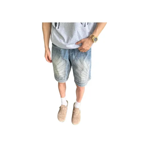 TESTUNG Blue Unisex Джинсовые шорты