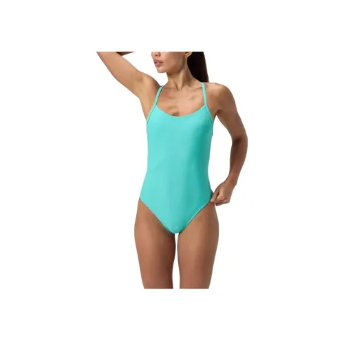 Speedo SolidRacerback Ван-Пис Купальник Женские Небесно-голубой