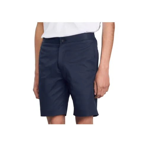 Sandro Эластичные шорты Повседневные шорты Мужские Морской синий